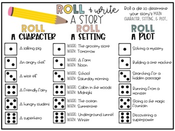 Preview of Roll a Story Writing FREEBIE