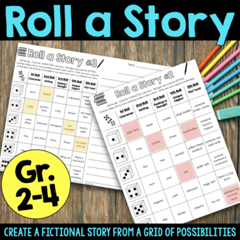 Preview of Roll a Story Creative Writing Center - Short Story Activity - Roll and Write