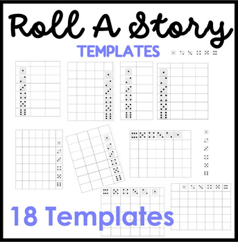 Preview of Roll a Story | Random Things Generator Dice Template Clip Art / Clipart