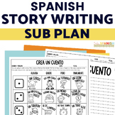 Roll a Story Spanish Writing Activity Sub Plan for Spanish