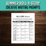 Roll a Story Summer Writing Prompts | End of Year ELA Activity