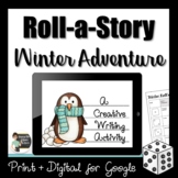 Roll a Story Winter Adventure Story Creative Writing Activ