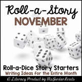 Roll-a-Story Writing Activity | November Story Starters