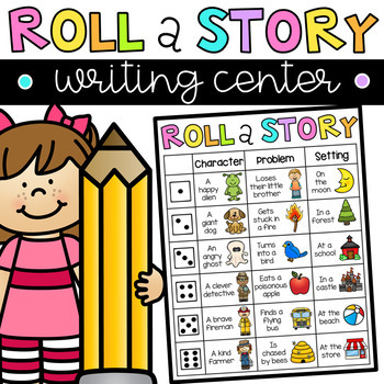 Preview of Roll a Story - Writing Center