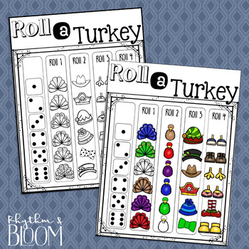 Roll A Turkey Thanksgiving Activity Free By Cori Bloom Tpt