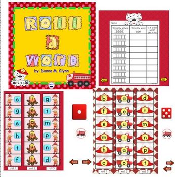 Preview of Roll a Word (fire safety theme) Smart Board