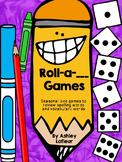 Roll-a-___Games: Seasonal Spelling & Vocabulary Dice Review Games