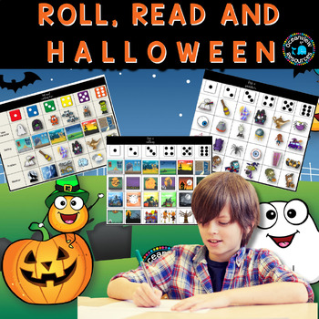Preview of Roll a story, creative writing - November,Halloween Stories and story helpers