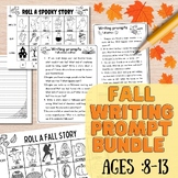 Roll a story for halloween , Autumn writing prompts for mi