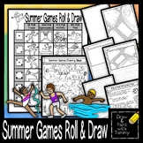 Roll a summer games roll and draw art games sports themed 
