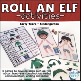 Roll an Elf Activities (Circle Time, Christmas, task boxes