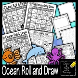 Roll an Ocean Theme Roll and Draw Printable Sub Lesson Act