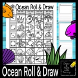 Roll an Ocean Theme Roll and Draw Printable Sub Lesson Act