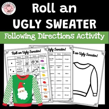 Preview of Roll an Ugly Christmas Sweater / Holiday Sweater! - All Ages!