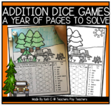 Roll and Add Math Dice Games For the Year  Color By Number Games 