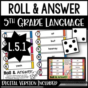 Preview of 5th Grade Grammar Activities - L.5.1 with Digital Activities