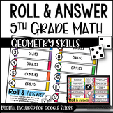 5th Grade Math Activities - Roll and Answer: Geometry with