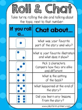 FREEBIE Roll and Chat Reading Comprehension Dice Game by 