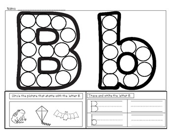 Bingo Dobber Letter Formation & Letter Sounds A-Z (Dab, Trace, and ...