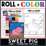 Roll and Color Game - A Sweet Pig