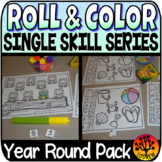 Roll and Color Year Round Pack Open Ended Craft No Prep Fi
