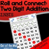 Two Digit Addition Math Game: Roll and Connect (2.NBT.5)