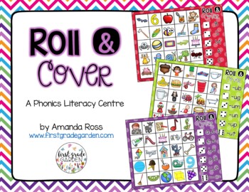 Preview of Roll and Cover {A Phonics Literacy Centre}