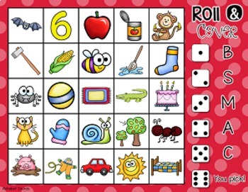 Roll and Cover {A Phonics Literacy Centre} by First Grade Garden