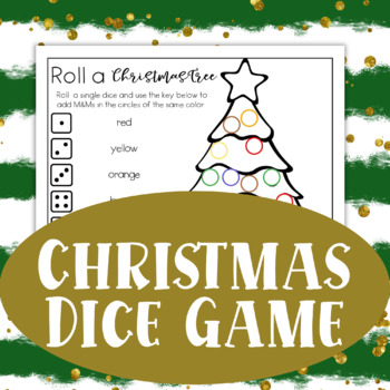 Roll and Cover Christmas Dice Game - Roll a Christmas Tree Dice Game