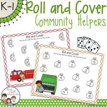 Community Helper Roll and Cover Two Dice Mats - JDaniel4s Mom