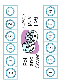 Roll and Cover Games for One and Two Dice - JDaniel4s Mom
