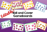 Roll and Cover Gameboards - Editable