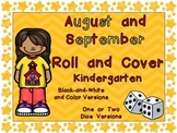 Roll and Cover Games for August and September for Kindergarten