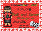 Roll and Cover Games for December and January- Kindergarte