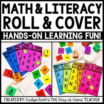 Preview of Preschool Math & Literacy Games Morning Work Bins Homeschool Toddler Activities