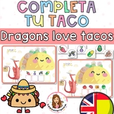 Roll and Cover Tacos. Complete your dragon's taco. Dragons