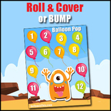 Number Sense Game - Roll and Cover or Bump  - 5 Card Decks