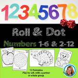 Number Sense Activities for Kindergarten - Roll and Dot