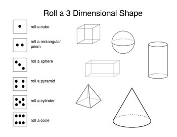 Roll and Draw 3D shapes by Britni Smith | Teachers Pay ...