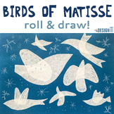 Roll and Draw! Birds of Matisse Paper Collage Modern Art W