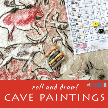 Preview of Roll and Draw! - Cave Paintings - with video
