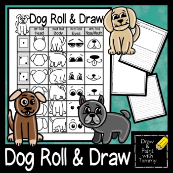 Roll a Cat Roll and Draw Printable Art Sub Lesson Activity Game