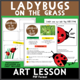 Ladybugs on the Grass Art Lesson
