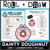 Roll and Draw Game - Dainty Doughnut (Doughnut Day on November 5)