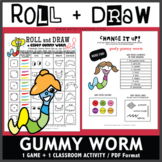 Roll and Draw Game - Gummy Worm (Gummy Worm Day on July 15)