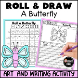 Roll and Draw a Butterfly Art and Writing Dice Drawing Activity