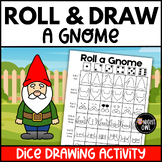 Roll and Draw a Gnome Spring Dice Drawing Activity