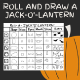 Roll and Draw a Pumpkin Jack-o-lantern