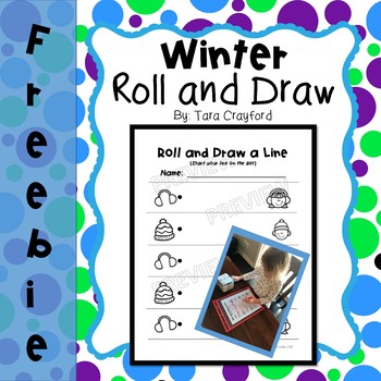 Preview of Roll and Draw a Line-Winter