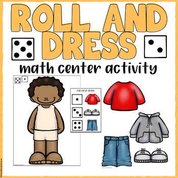 Preview of Roll and Dress Math Center Activities
